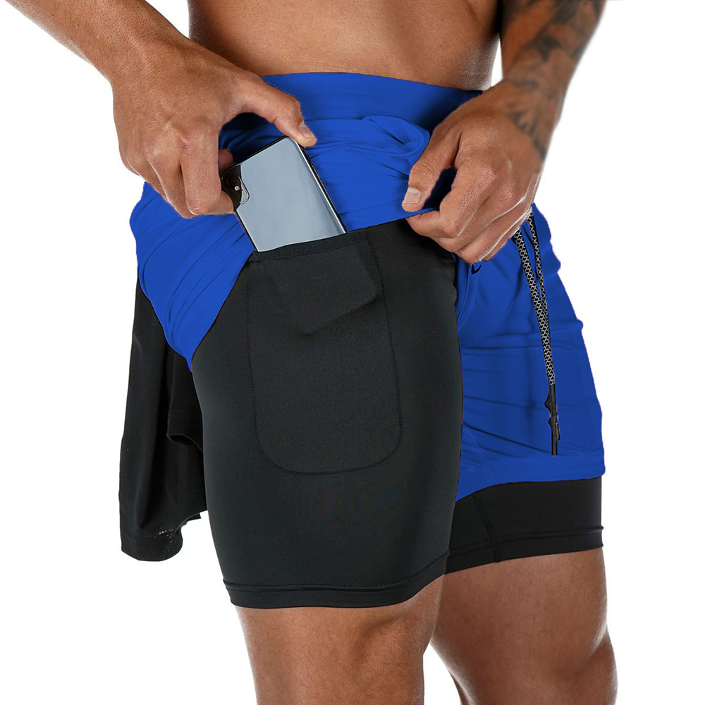 Men's Summer double-deck Quick - Compression Shorts Athletes recension och pris