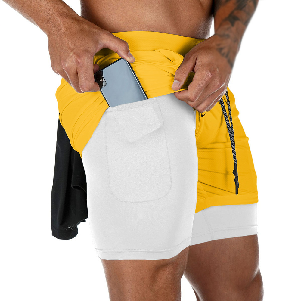 Men's Summer double-deck Quick - Compression Shorts Athletes recension och pris