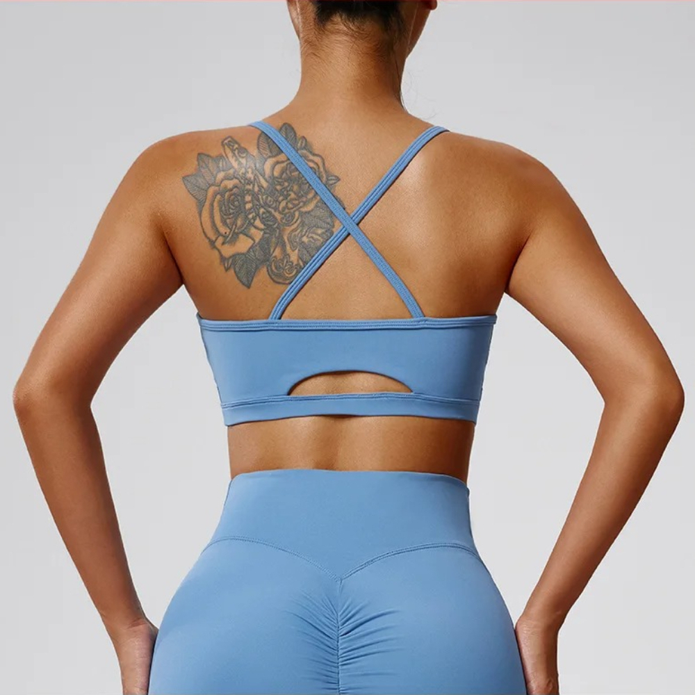 Sexy Cross Back Sports Bra Wom - Quick Dry Underwear recension och pris