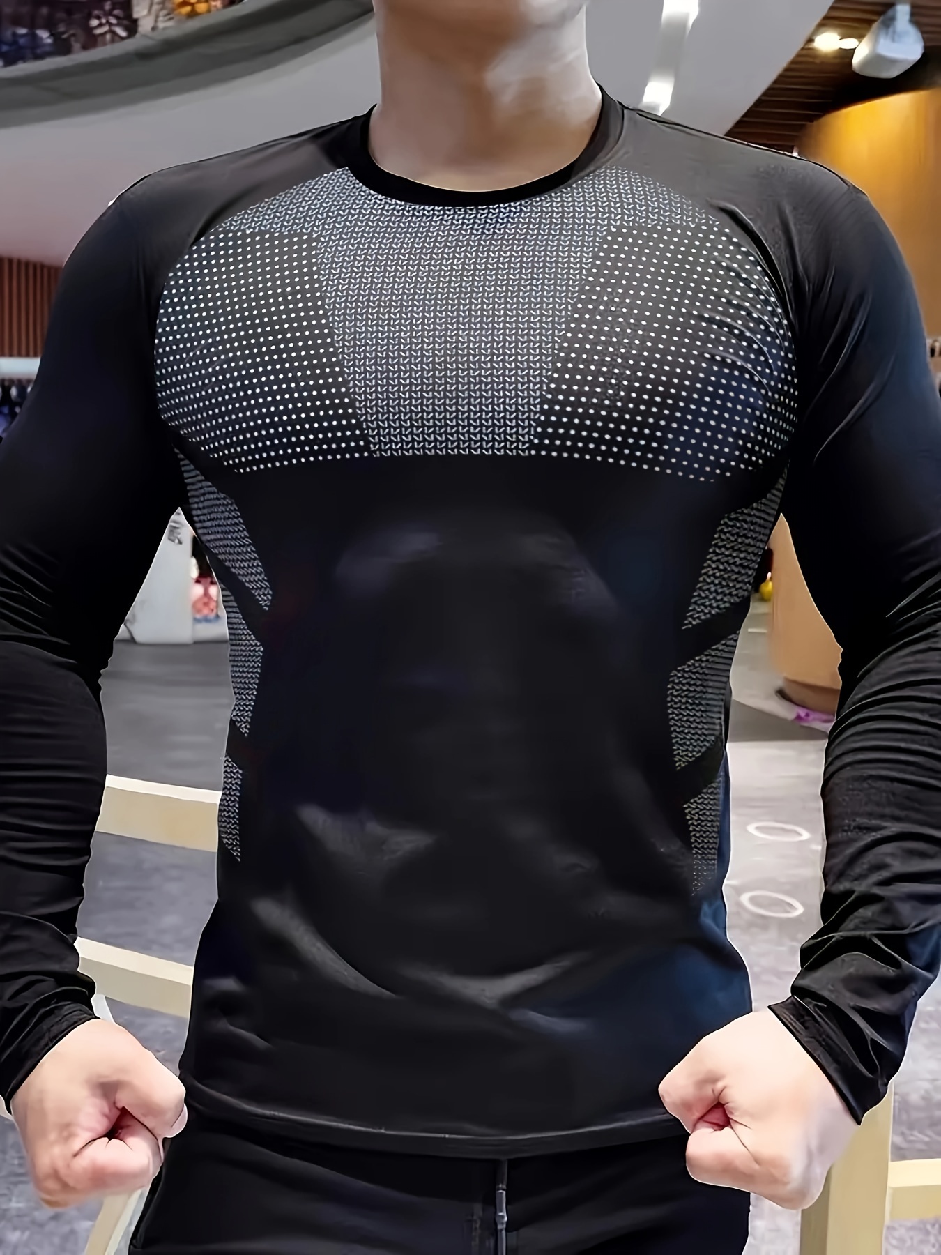 Men's autumn and winter thick  - T Shirt Tight Fit recension och pris