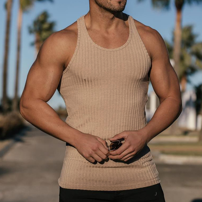 2024 Summer new men V-neck Ves - Undershirt Crew Neck recension och pris