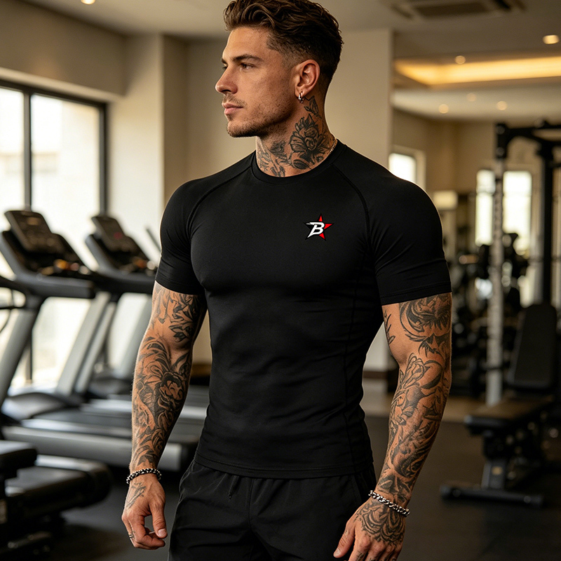 Men's Print Compression Shirts - Base Layer Top recension och pris