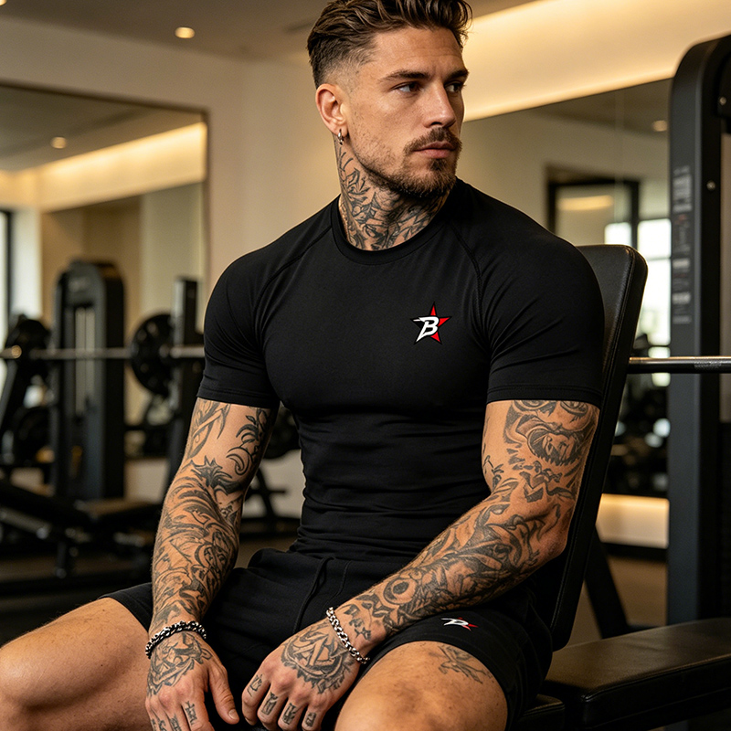 Men's Print Compression Shirts - Base Layer Top recension och pris