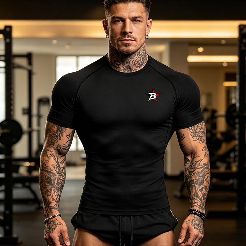 Men's Print Compression Shirts - Base Layer Top recension och pris