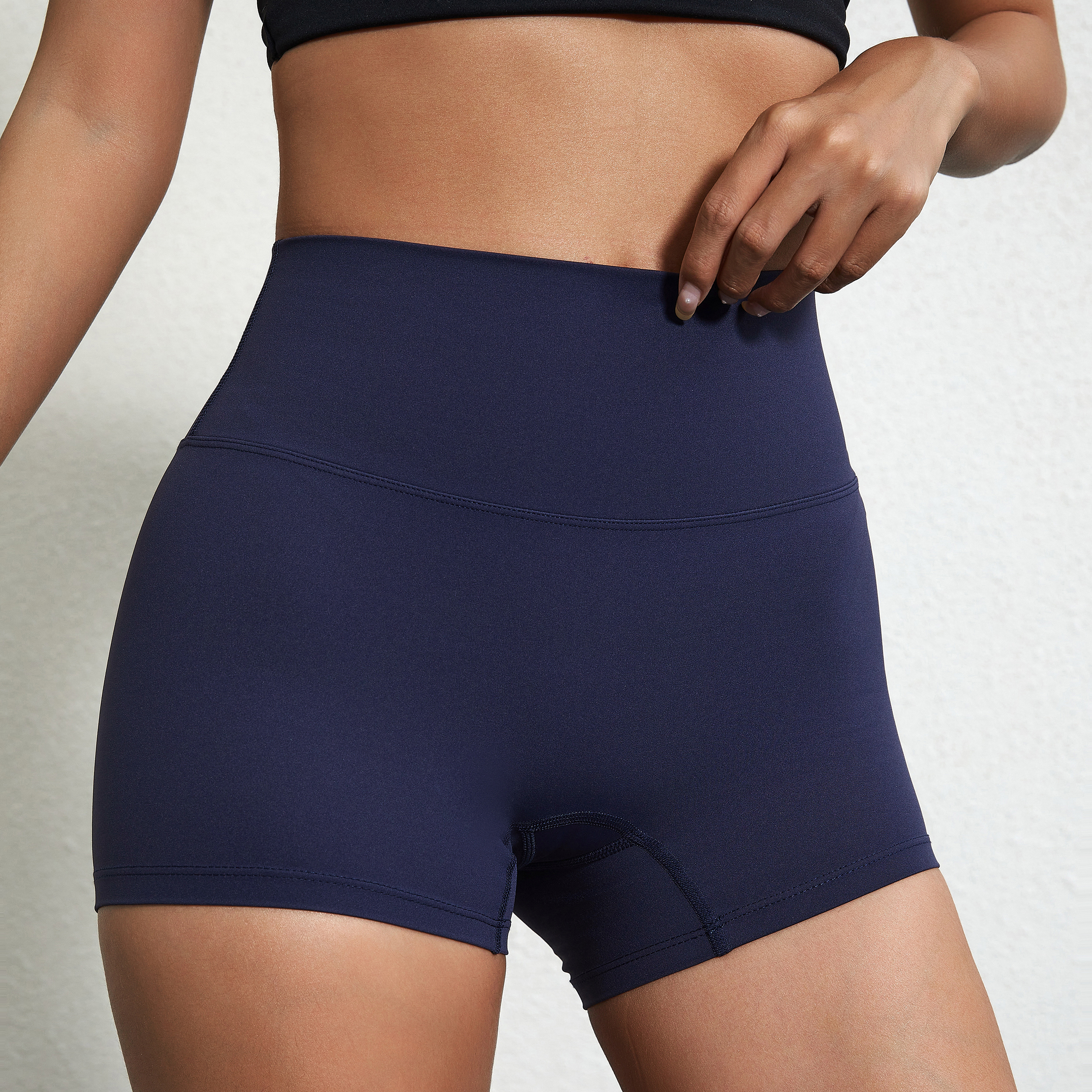 Sexy Solid Color High Waist Yo - Compression Shorts Athletes recension och pris
