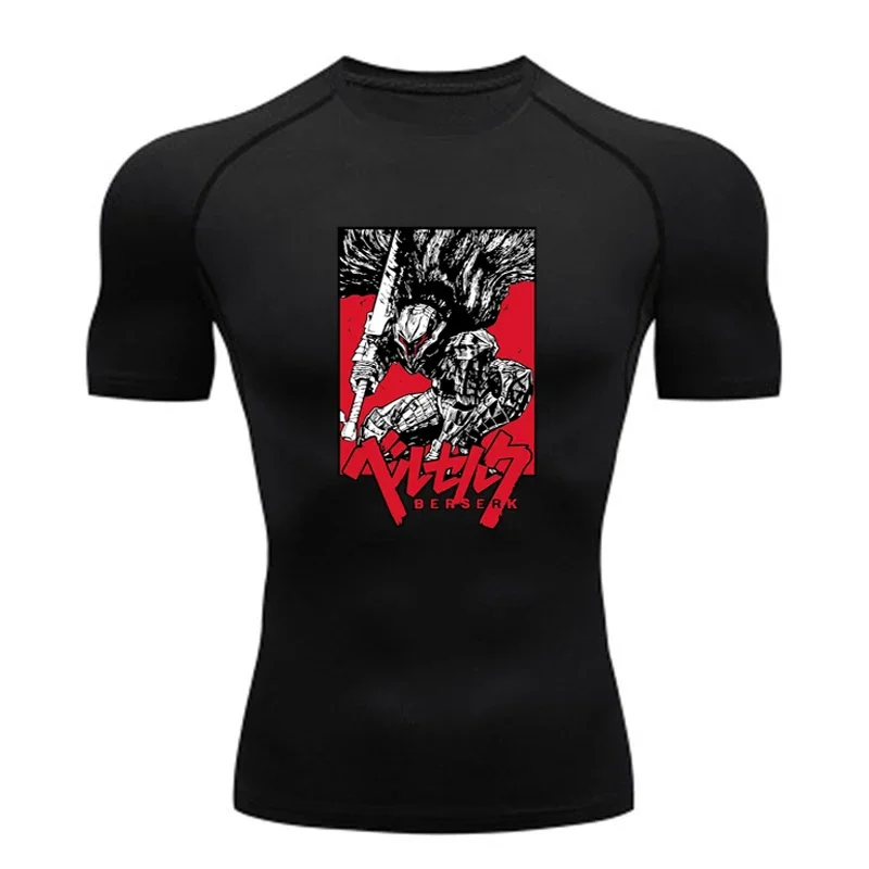 Sportswear for Men Gym Anime B - T Shirt Tight Fit recension och pris