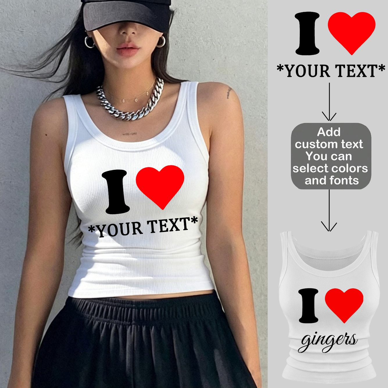 Personalization Custom Sleevel - Tank Top Ribbed recension och pris