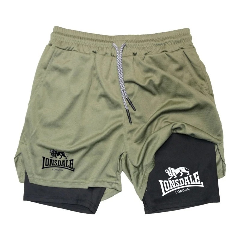 2in1 Running Shorts for Men Gy - Compression Shorts Athletes recension och pris