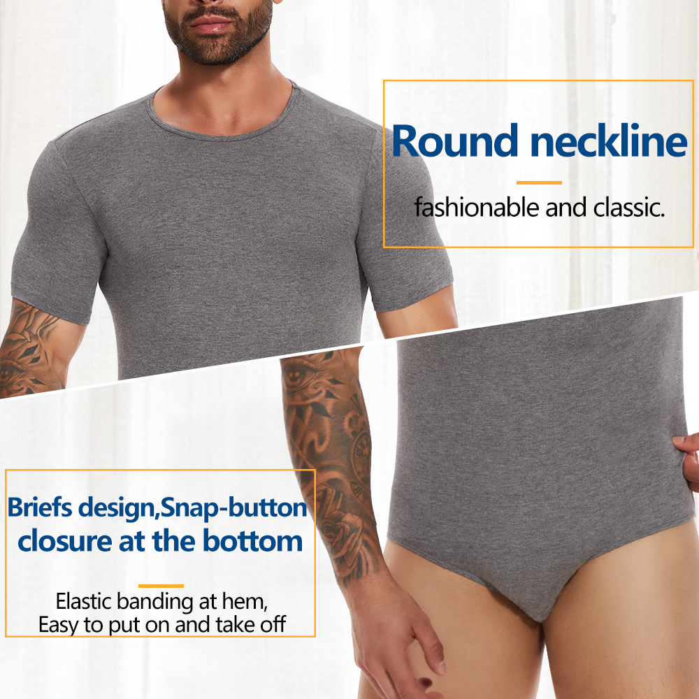 Short Sleeve Full Body Shaper  - Undershirt Crew Neck recension och pris