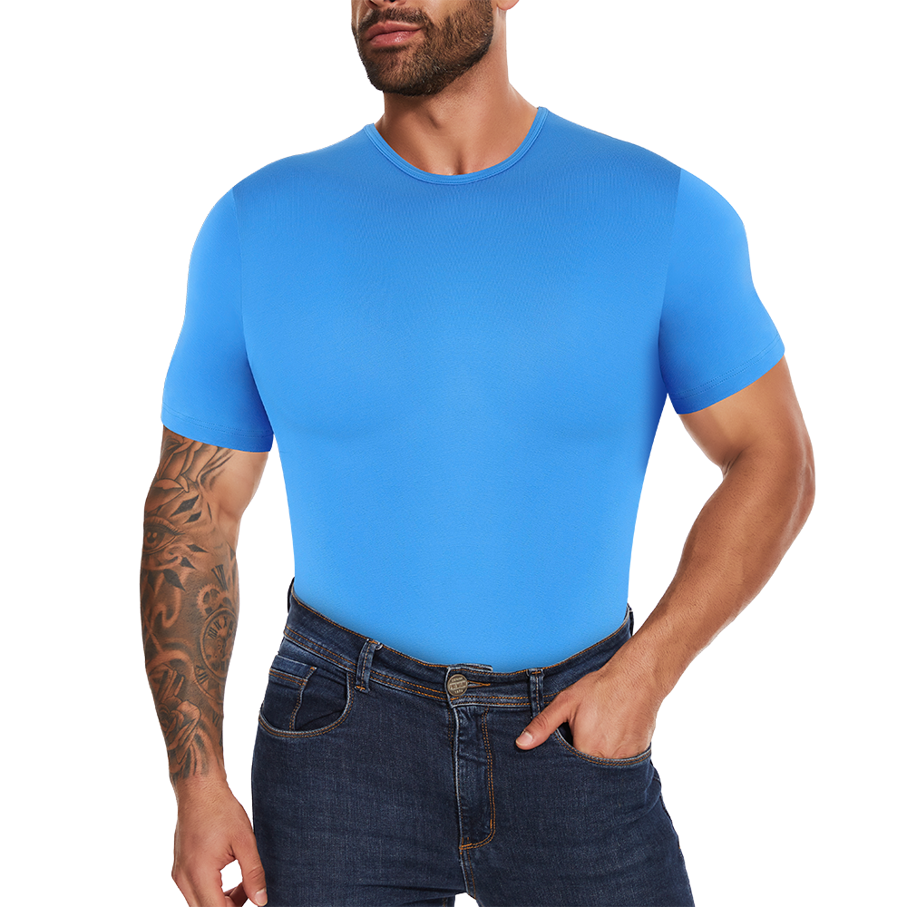 Short Sleeve Full Body Shaper  - Undershirt Crew Neck recension och pris