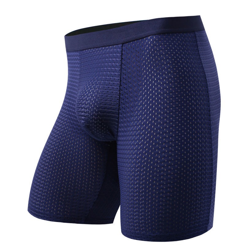 Men's Boxers Shorts Ice Silk M - Long Leg Trunk Men recension och pris