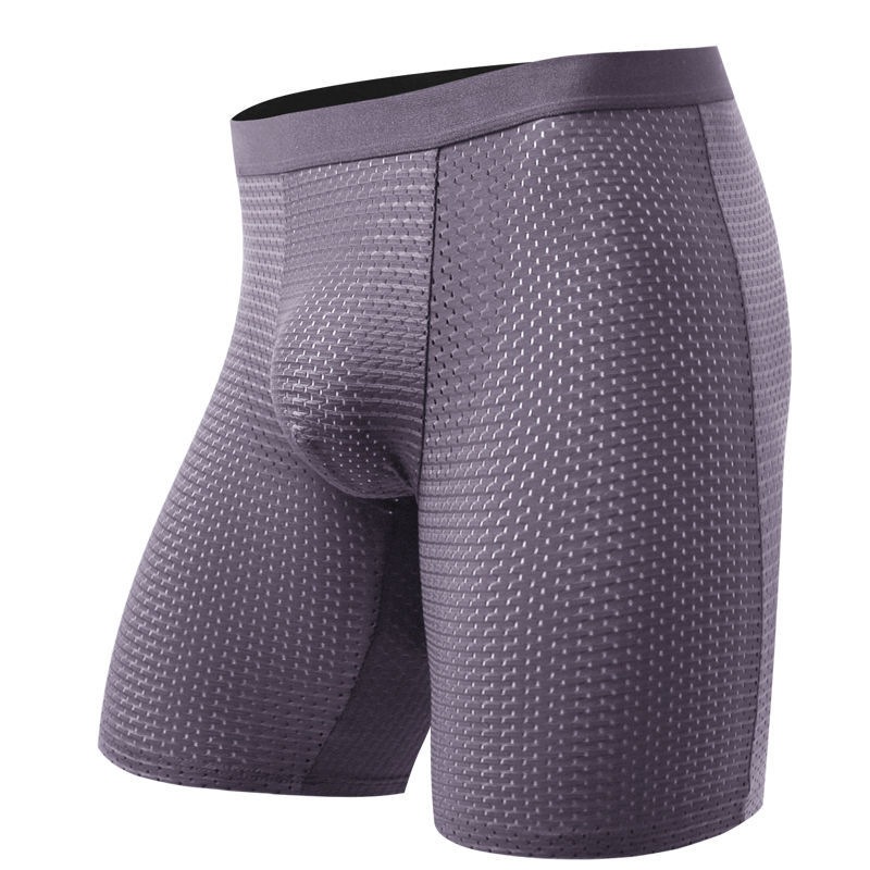 Men's Boxers Shorts Ice Silk M - Long Leg Trunk Men recension och pris