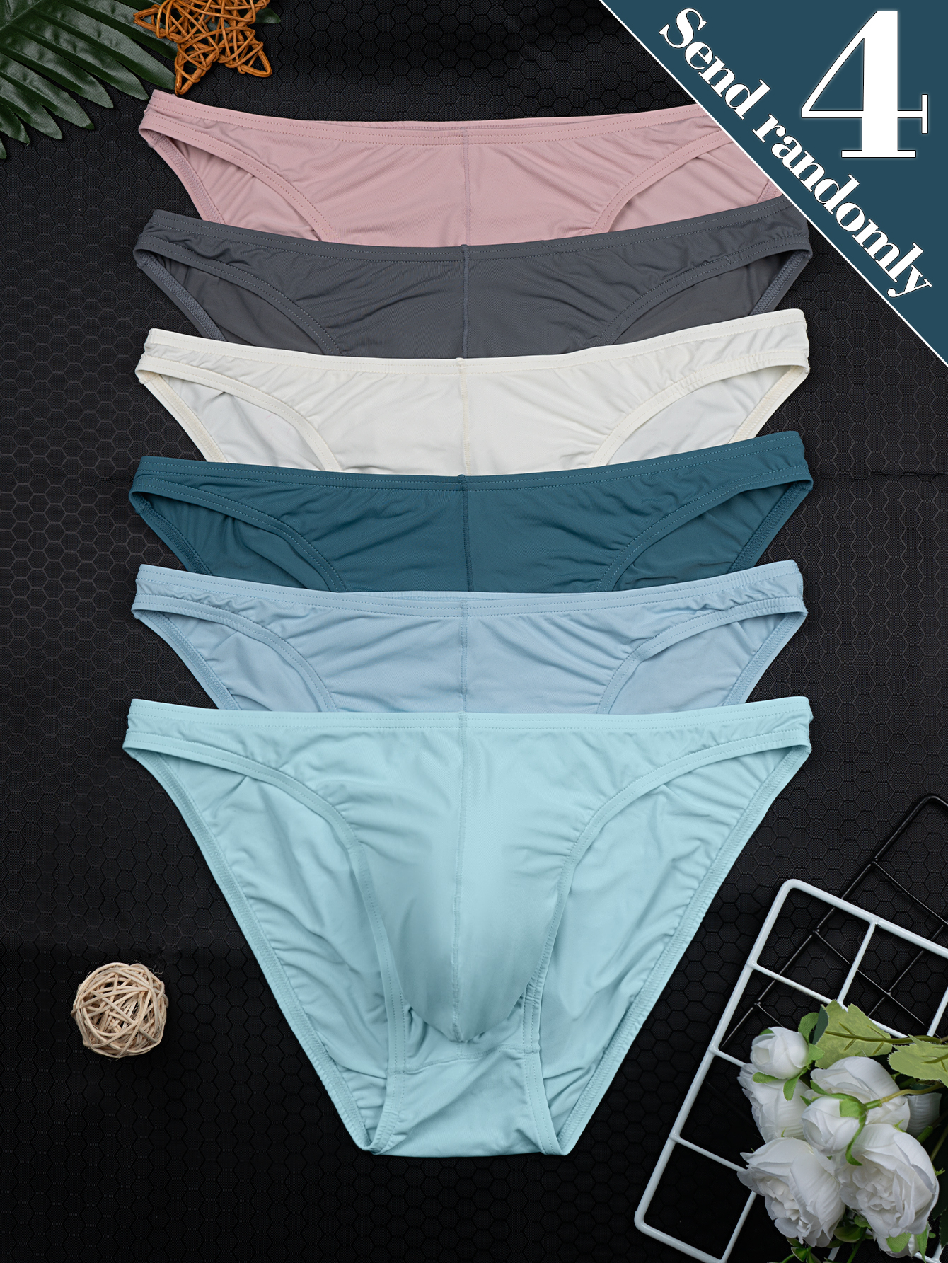 4-Pack Random Color Men's New  - Multi Pack Underwear recension och pris