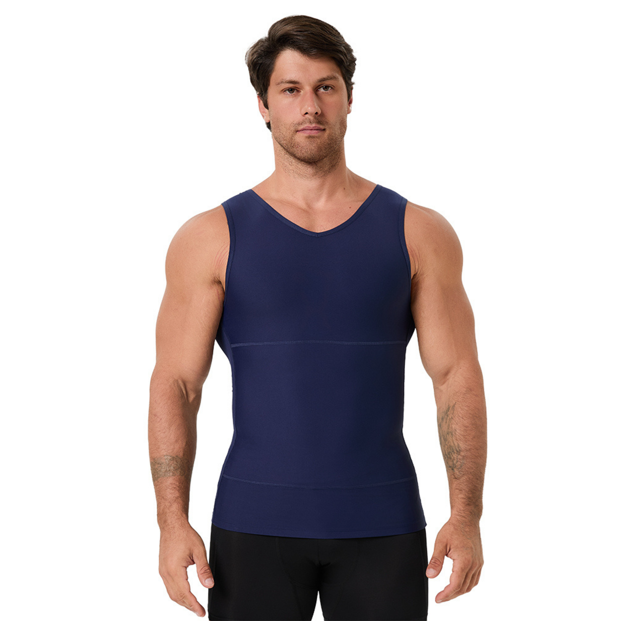 Men's V Neck Compression Shape - Undershirt Crew Neck recension och pris