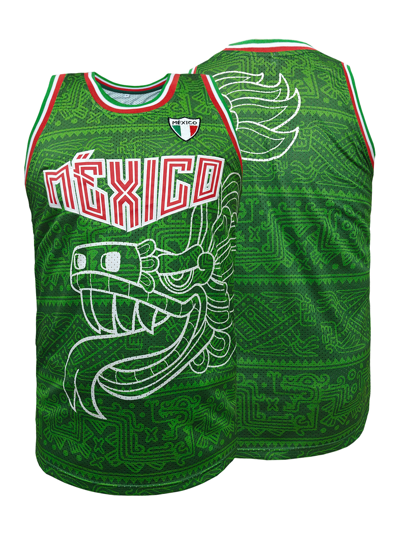 Mexico Embroidered Basketball  - Sleeveless Undershirt recension och pris
