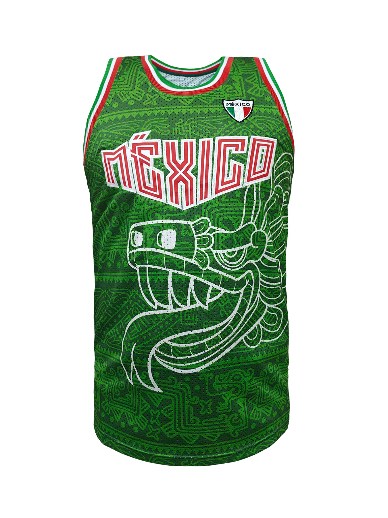 Mexico Embroidered Basketball  - Sleeveless Undershirt recension och pris