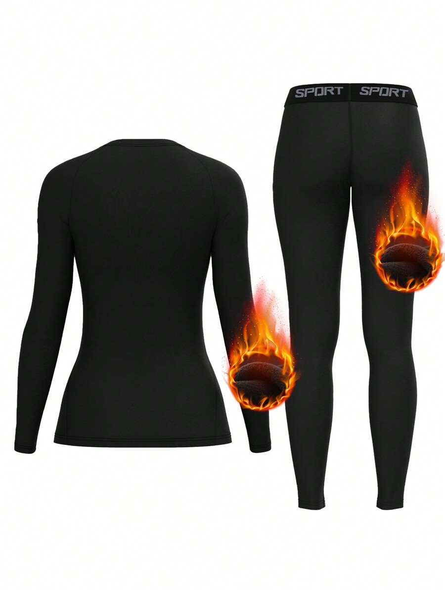 Women Fleece Thermal Underwear - Base Layer Top recension och pris