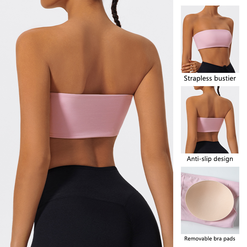 Strapless Sports Bra Gym Crop  - Quick Dry Underwear recension och pris