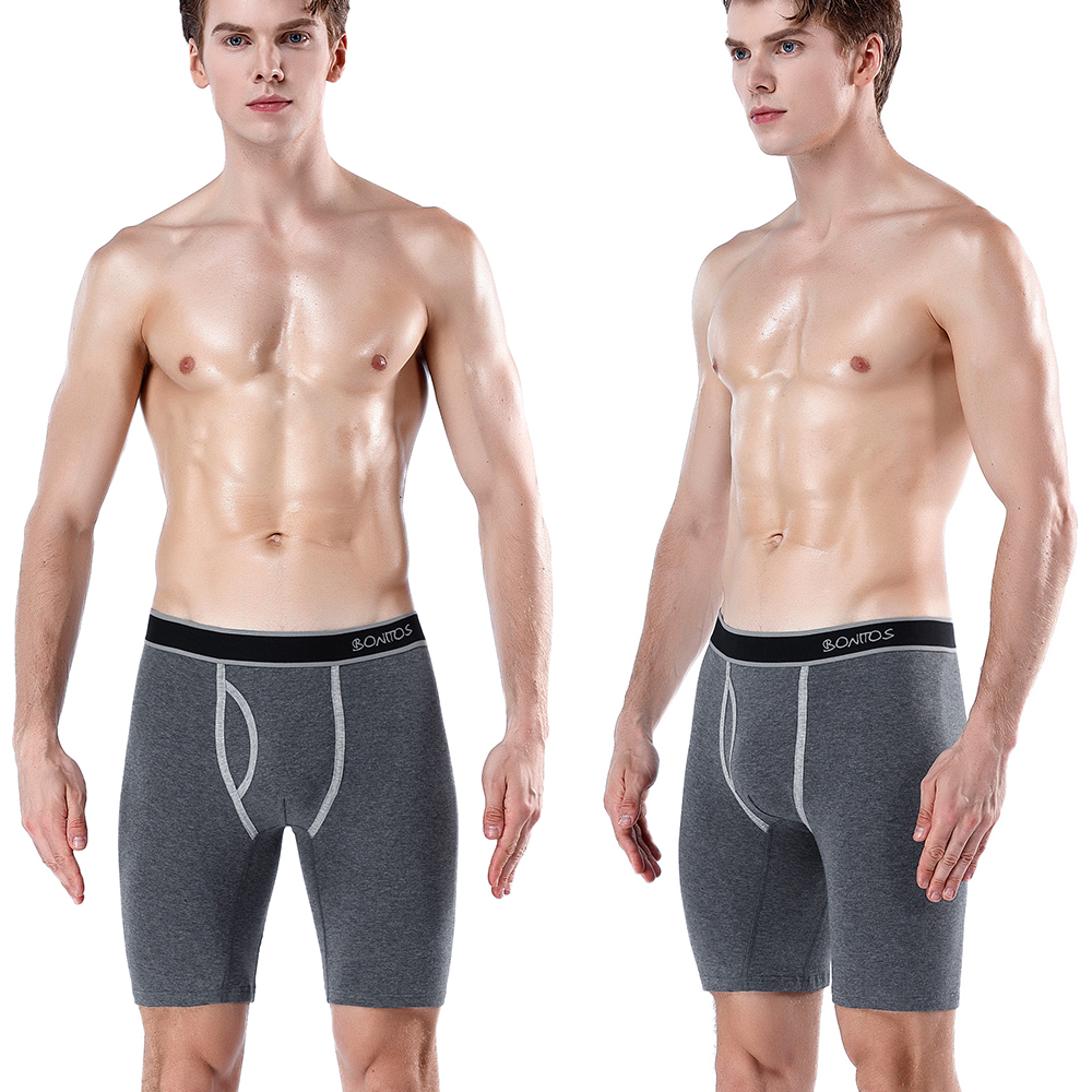 5pcs Long Boxer Mens Boxer Sho - Boxer Brief Pack Cotton recension och pris