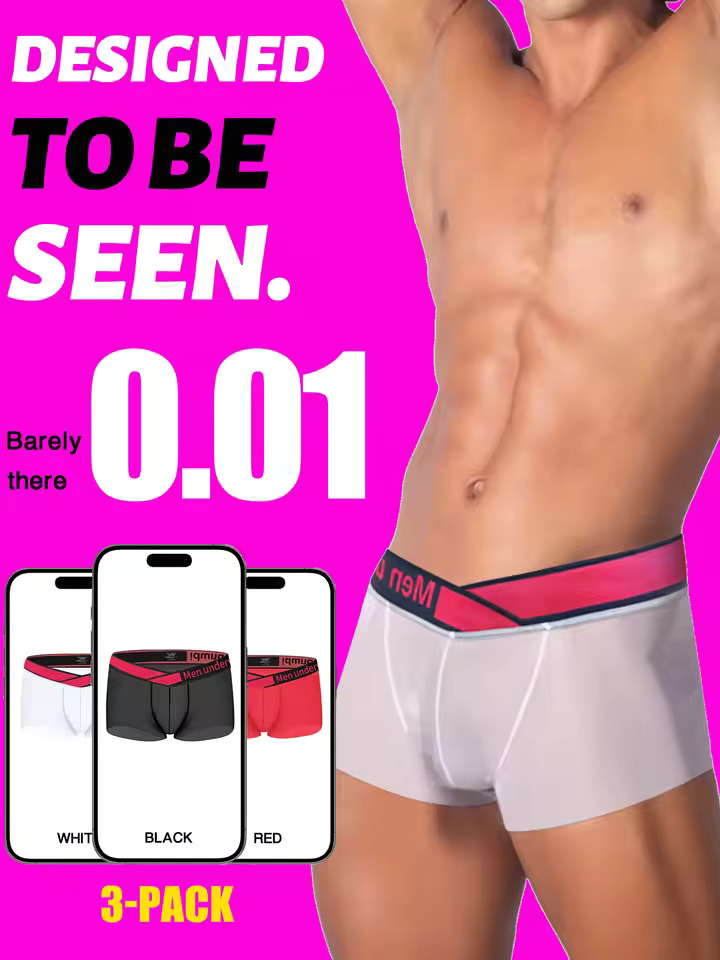 Men's Boxers V Low Waist Trans - Trunk Breathable Men recension och pris