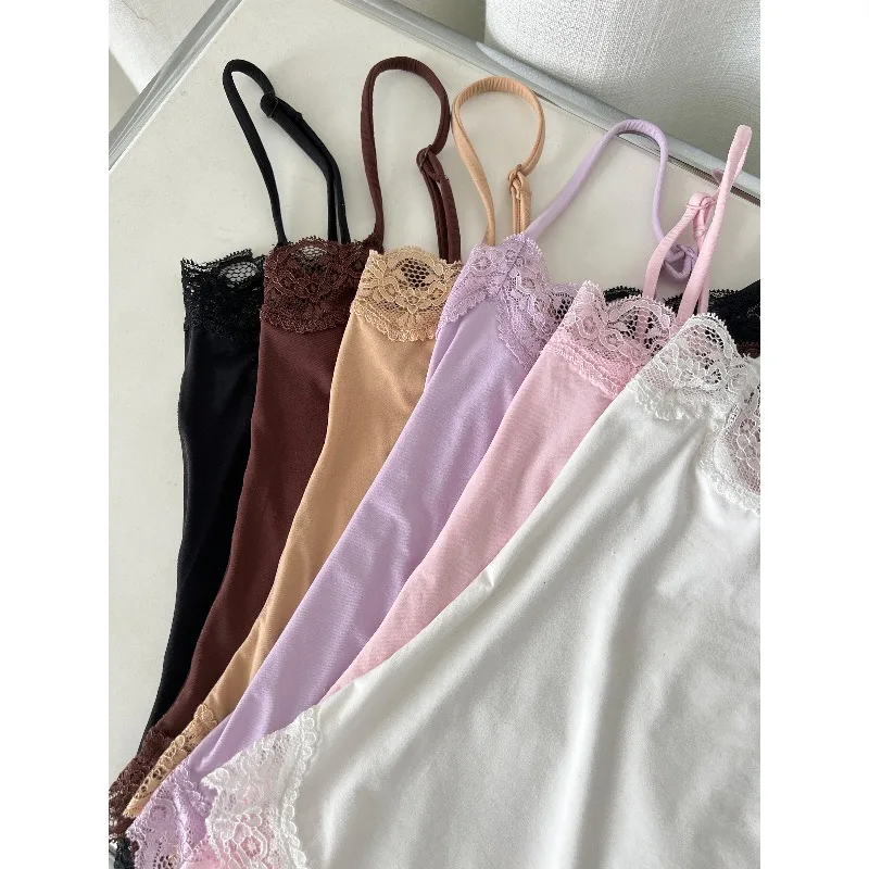 Women's Square Neck Lace Bodys - Suspender Tank Top recension och pris
