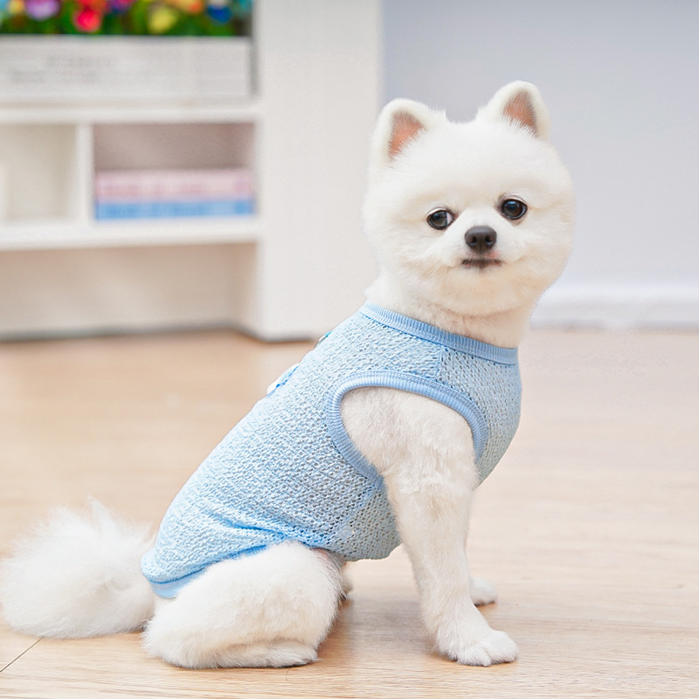 Cute Dog Cooling Vest Solid Br - Sleeveless Undershirt recension och pris