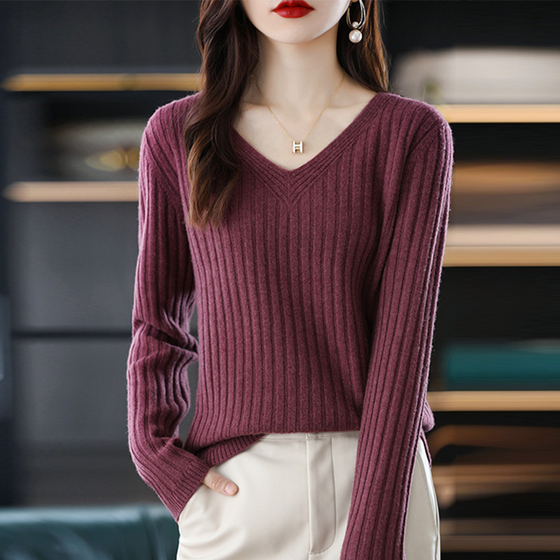 New Solid Color V Neck Knitted - Thermal Long John recension och pris