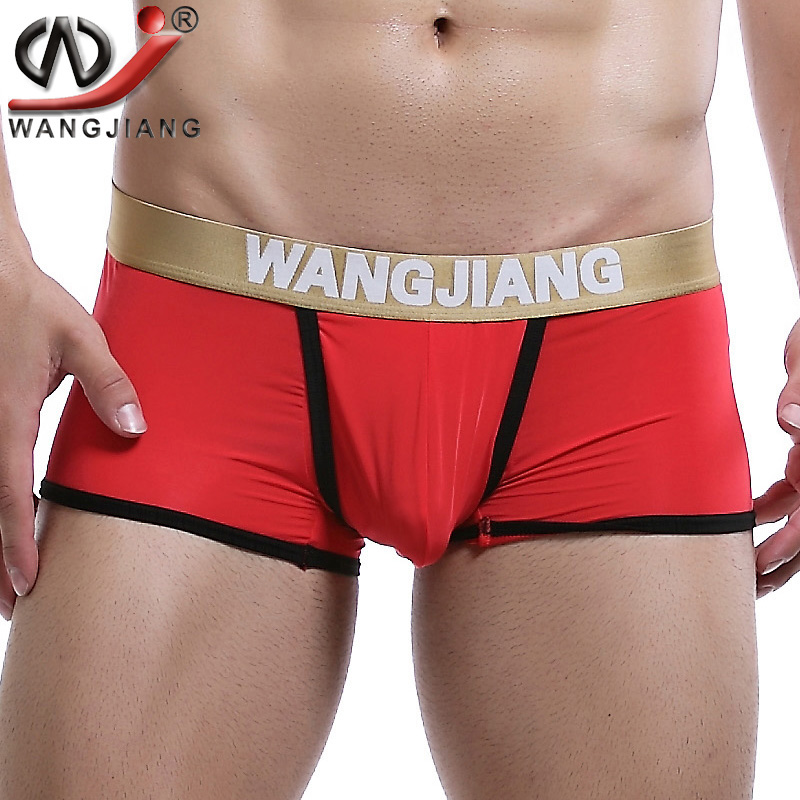 Wangjiang Mens Ice Silk Open F - Pouch Boxer Pouch recension och pris